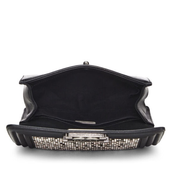 CHANEL Small Embellished Swarovski Crystal and Black Leather Boy Bag - Picture 10 of 11
